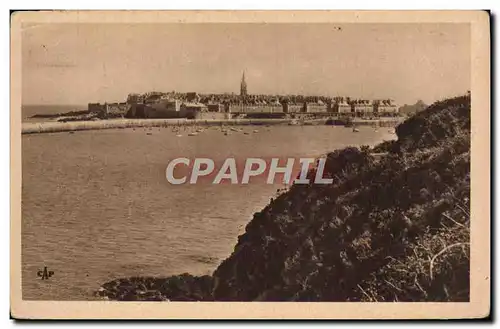 Ansichtskarte AK Saint Malo Vue Generale Prise de la Corniche d&#39Aleth