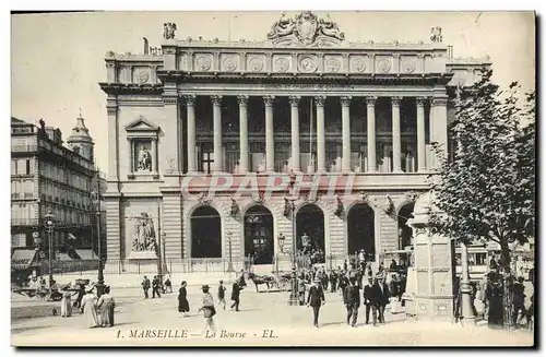 Cartes postales Marseille La Bourse