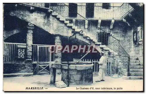 Cartes postales Marseille Le Chatau d&#39lf Cour Interieure Le puits