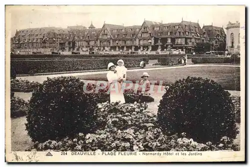 Cartes postales Deauville Plage Fleurie Normardy Hotel et les Jardins