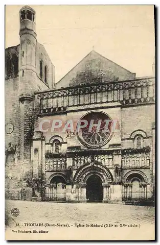 Cartes postales Thouars Eglise St Medard
