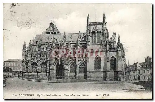 Cartes postales Louviers Eglise Notre Dame Ensemble Meridional