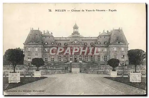 Ansichtskarte AK Melun Chateau de Vaux Le Vicomte Facade