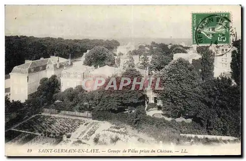 Cartes postales Saint Germain En Laye Groupe De Villas Prises Du Chateau