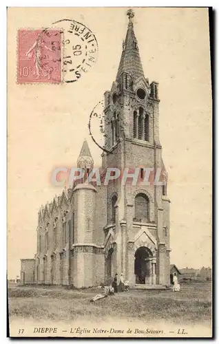 Cartes postales Dieppe L&#39Eglise Notre Dame De Bon Secours