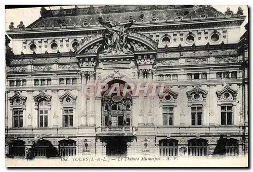 Cartes postales Tours Le Theatre municipal