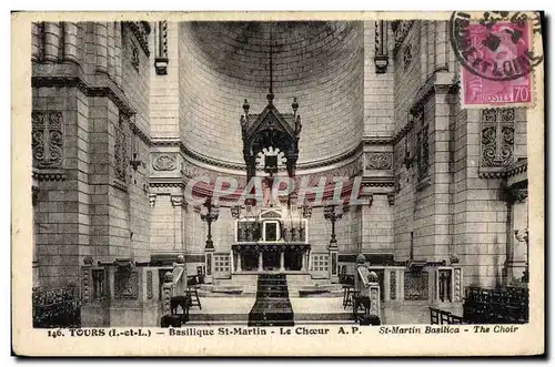 Cartes postales Tours Basilique St Martin Le Choeur