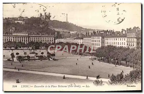 Ansichtskarte AK Lyon Ensemble de la Place Bellecour