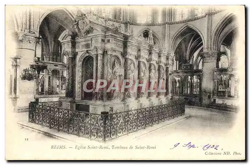 Cartes postales Reims Eglise Saint Remi Tombeau de Saint Remi