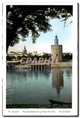 Cartes postales Sevilla Rio Guadalquivir Torre del Oro