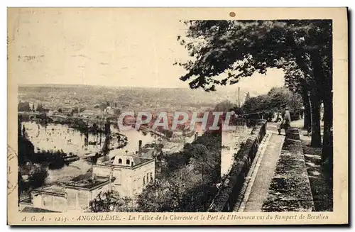 Cartes postales Angouleme La Vallee de la Charente et le Port de l&#39Houmeau vus du rempart de Beaulieu