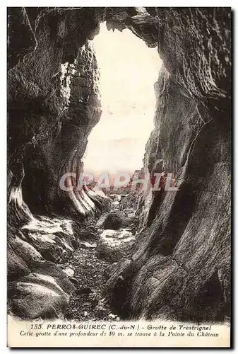 Cartes postales Perros Guirec Grotte de Trestrignel