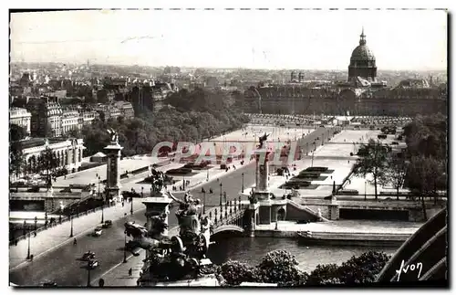 Moderne Karte Paris En Flanant Pont Alexandre III et esplanade des Invalides
