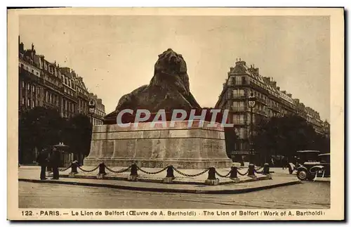 Cartes postales Paris Le Lion de Belfort