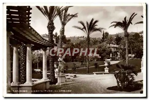 Cartes postales San Remo Giardini Pubblici Ormond
