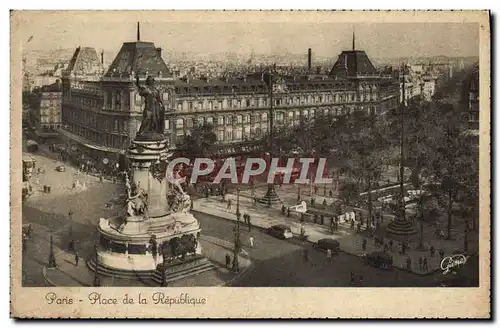 Cartes postales Paris Place de la Republique