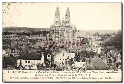 Cartes postales Tours La Cathedrale St Gatien