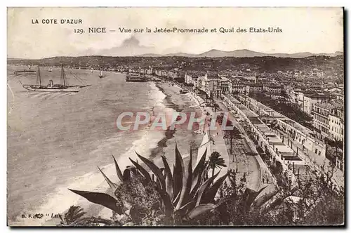 Cartes postales Nice Vue sur la Jetee Promenade et Quai des Etats Unis