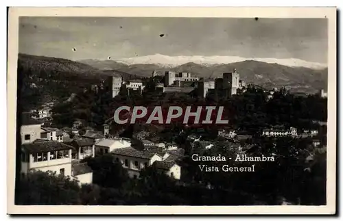 Cartes postales Granada Alhambra Vista General