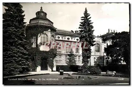 Moderne Karte Kurstadt Baden bei Wien N Oe Kurhaus