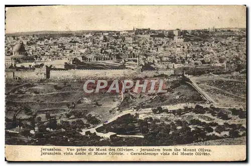 Cartes postales Jerusalem Vue prise du Mont des Oliviers