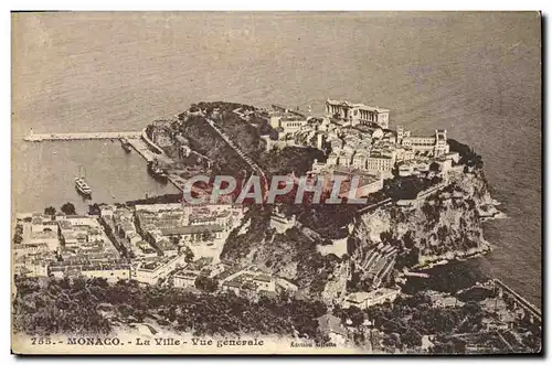 Cartes postales Monaco La Ville Vue generale