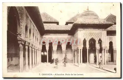 Cartes postales Granada Alhambra Patio de los Leones