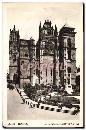 Cartes postales Rodez La Cathedrale