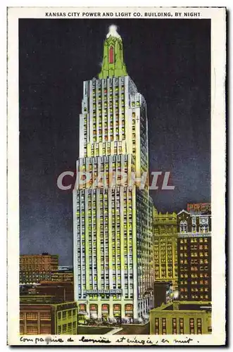 Cartes postales Kansas City Power And Light Co Building Entrance to Beautiful Swope Park