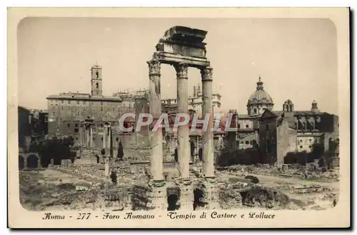 Ansichtskarte AK Roma Foro Romano Tempio di Castore e Polluce