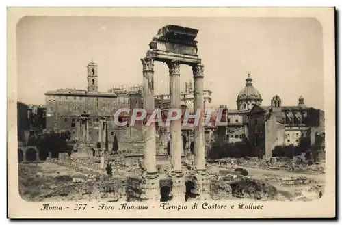 Cartes postales Roma Foro Romano Tempio di Castore e Polluce