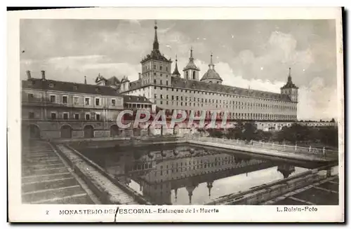 Ansichtskarte AK Monasterio Del Escorial Estanque de la Huerta