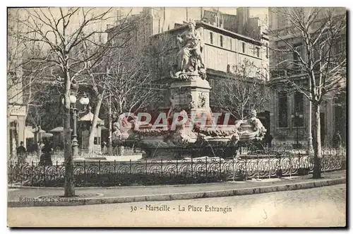 Ansichtskarte AK Marseille La Place Estrangin