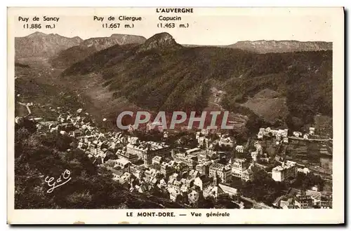 Cartes postales L&#39Auvergne Le Mont Dore Vue Generale