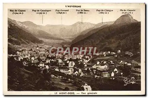 Cartes postales Le Mont Dore Vue Generale