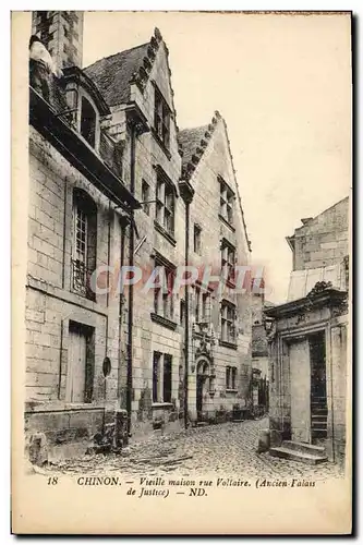Cartes postales Chinon Vieille Maison rue Voltaire Ancien palais de justice