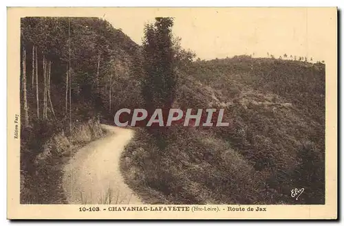 Cartes postales Chavaniac Lafayette Route de jax