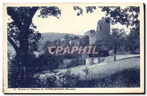 Cartes postales Ruines et Chateau de Lutzelbourg