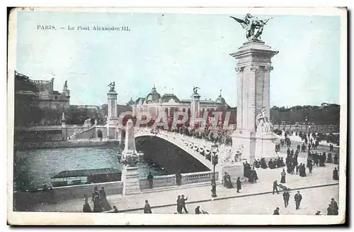 Cartes postales Paris Le Pont Alexandre III