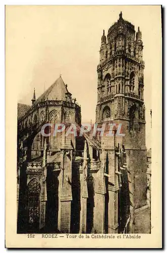 Cartes postales Rodez Tour de la Cathedrale et l&#39Abside