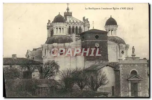 Cartes postales La Basilique et l'ancienne Eglise d'Ars