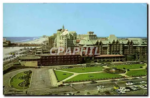 Moderne Karte Atlantic City New Jersey View Showing Park Place Broadwalk and ocean