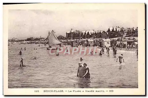 Cartes postales Berck Plage La Plage a Maree Haute