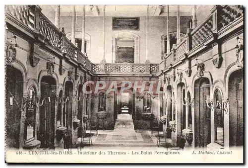 Cartes postales Luxeuil Les Bains Interieur des Thermes Les Bains Ferrugineux