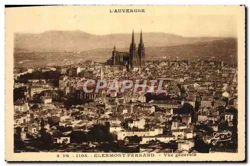 Cartes postales Clermont Ferrand Vue Generale