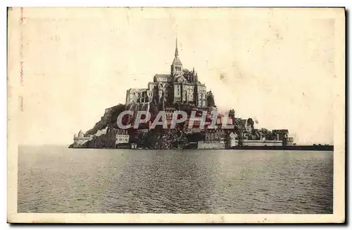 Cartes postales Abbaye Du Mont Saint Michel Vue Generale Face Ouest