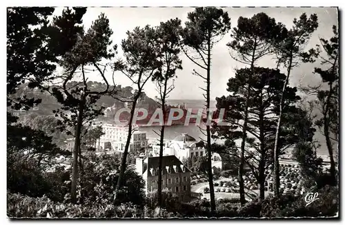 Cartes postales moderne Perros Guirec la Plage de Trestraou vue de la Route de la Corniche