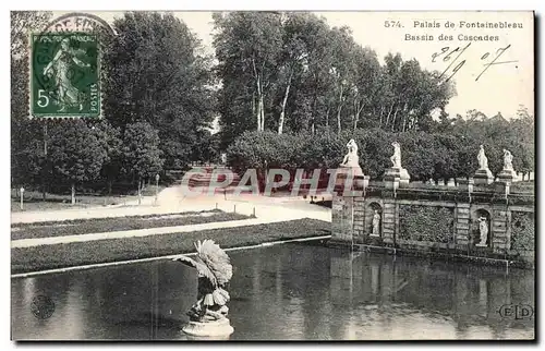 Ansichtskarte AK Palais de Fontainebleau Bassin des Cascades