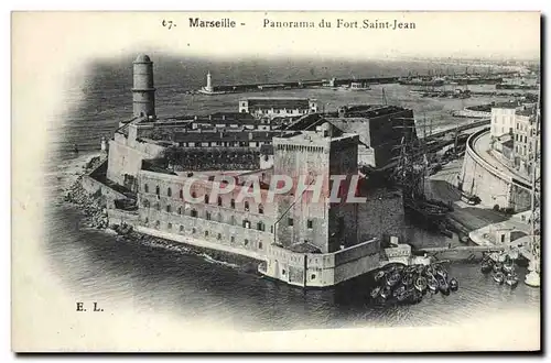 Cartes postales Marseille Panorama du Fort Saint Jean