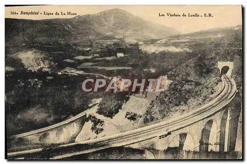 Ansichtskarte AK Dauphine Ligne de la Mure Les Viaducs de Loulla